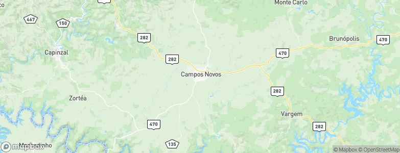 Campos Novos, Brazil Map