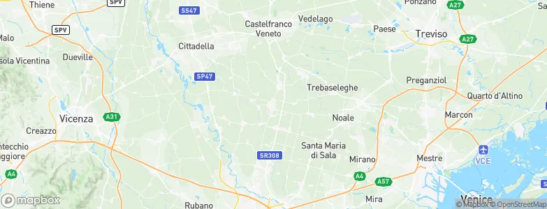 Camposampiero, Italy Map