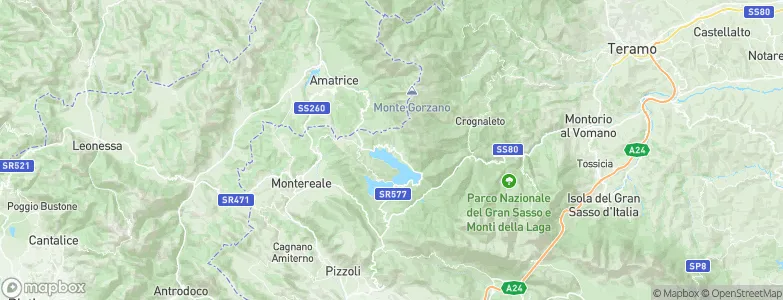 Campotosto, Italy Map