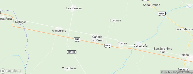 Cañada de Gómez, Argentina Map