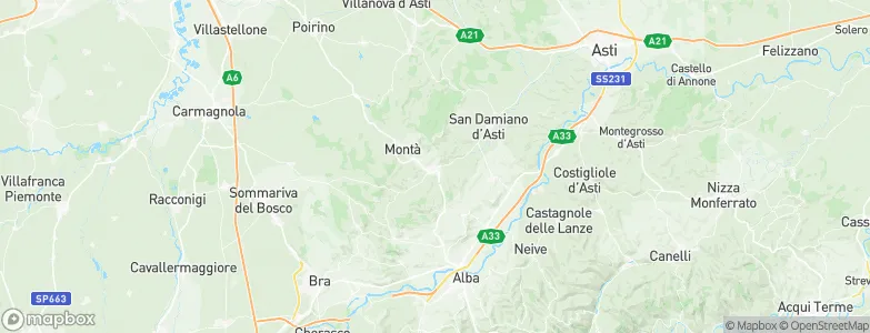 Canale, Italy Map