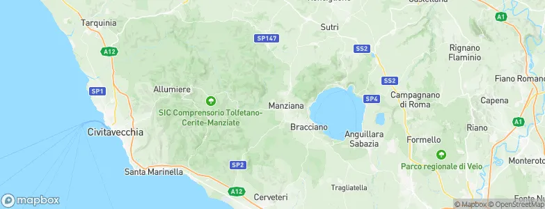 Canale Monterano, Italy Map