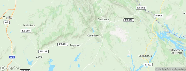 Cañamero, Spain Map