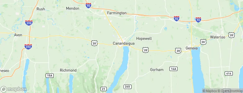 Canandaigua, United States Map