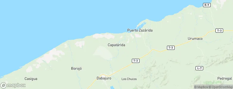 Canape Capatarida, Venezuela Map