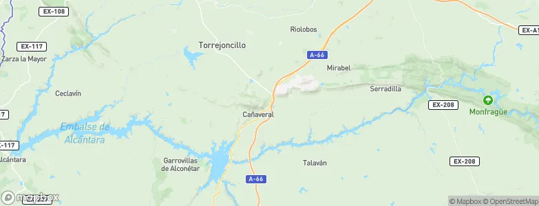 Cañaveral, Spain Map