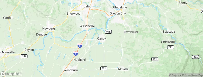 Canby, United States Map