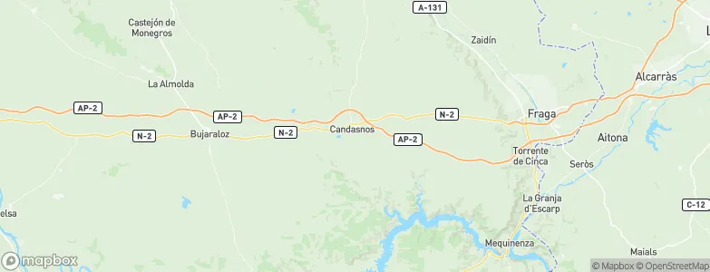 Candasnos, Spain Map