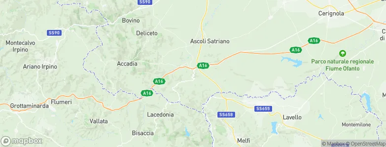 Candela, Italy Map