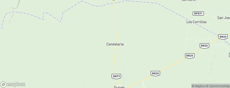 Candelaria, Argentina Map