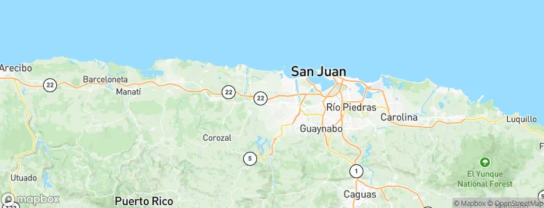 Candelaria, Puerto Rico Map