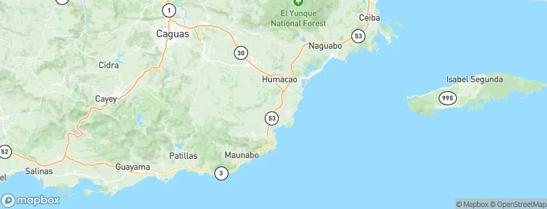 Candelero Arriba, Puerto Rico Map