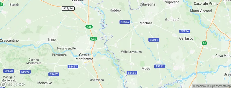Candia Lomellina, Italy Map