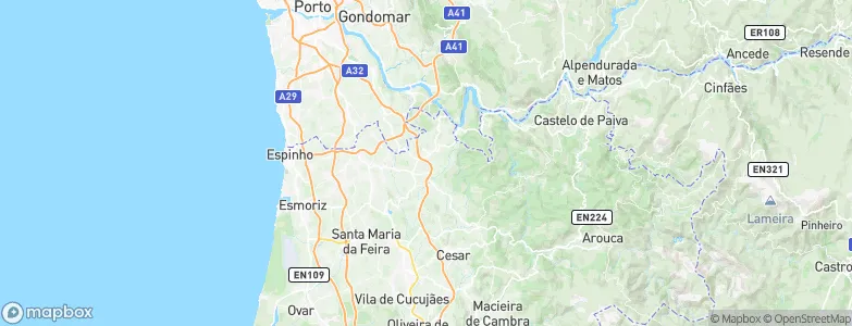 Canedinho, Portugal Map