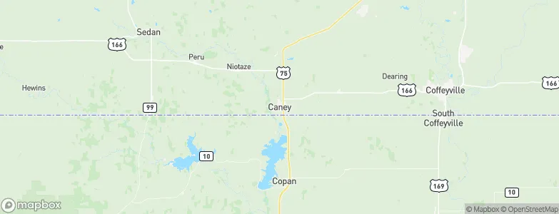 Caney, United States Map