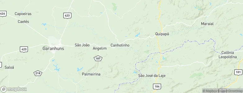 Canhotinho, Brazil Map