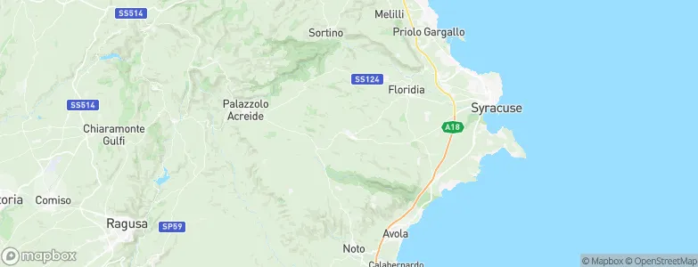 Canicattini Bagni, Italy Map