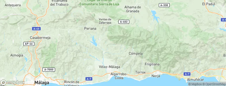 Canillas de Aceituno, Spain Map
