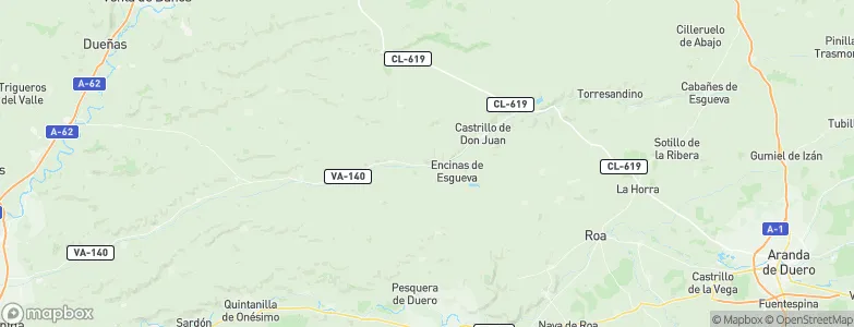 Canillas de Esgueva, Spain Map