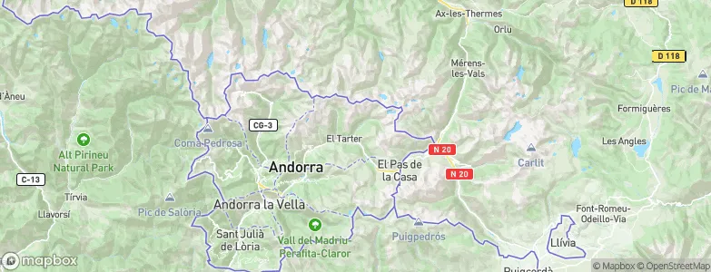 Canillo, Andorra Map