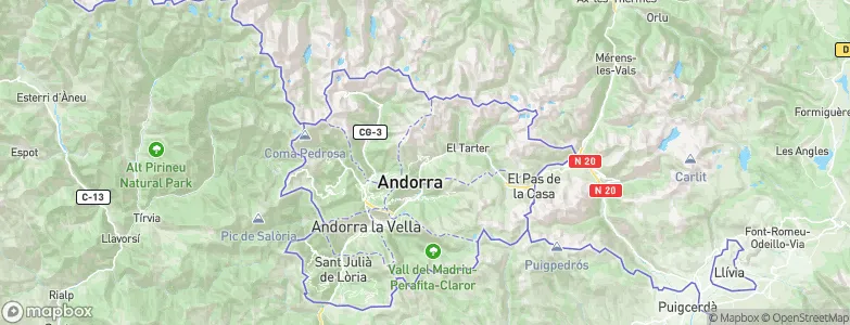 Canillo, Andorra Map