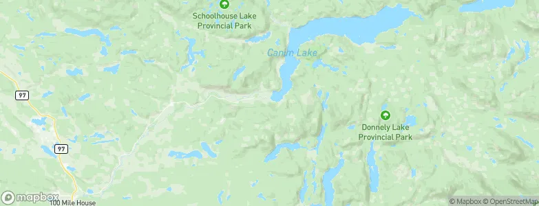 Canim Lake, Canada Map