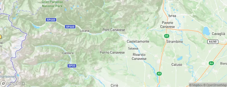 Canischio, Italy Map