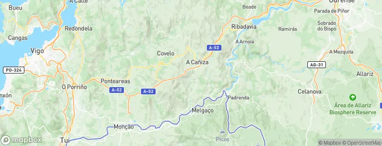 Cañiza, A, Spain Map