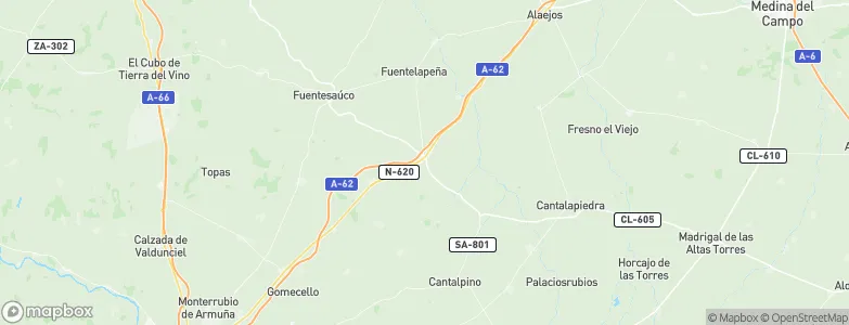 Cañizal, Spain Map