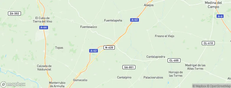 Cañizal, Spain Map