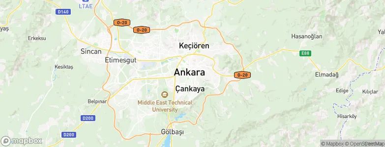 Çankaya, Turkey Map