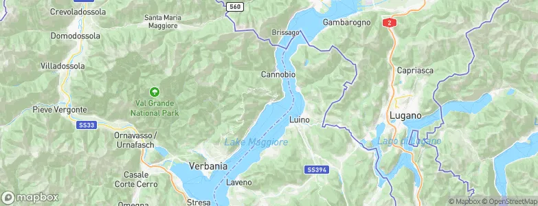 Cannero Riviera, Italy Map