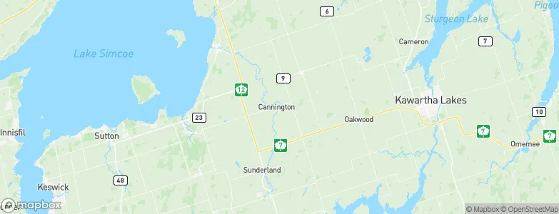 Cannington, Canada Map