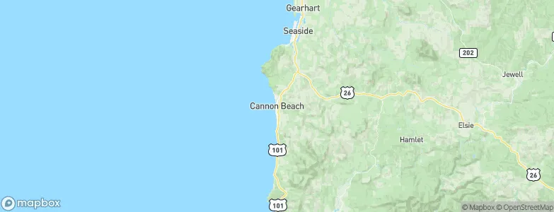 Cannon Beach, United States Map
