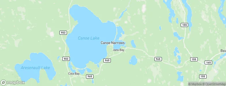 Canoe Narrows, Canada Map