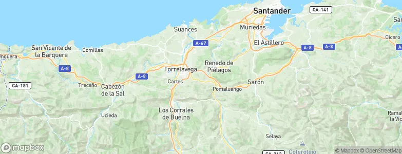 Cantabria, Spain Map