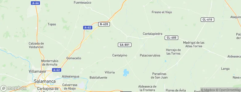 Cantalpino, Spain Map