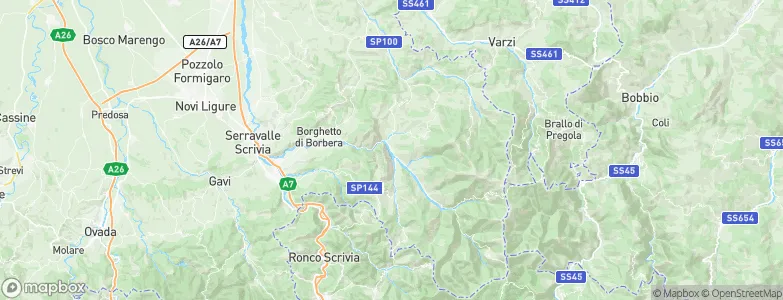 Cantalupo Ligure, Italy Map