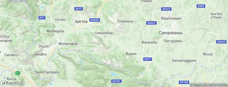 Cantalupo nel Sannio, Italy Map