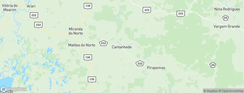 Cantanhede, Brazil Map