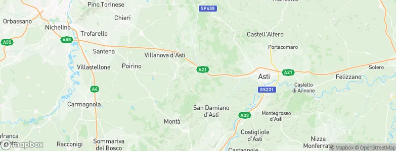 Cantarana, Italy Map