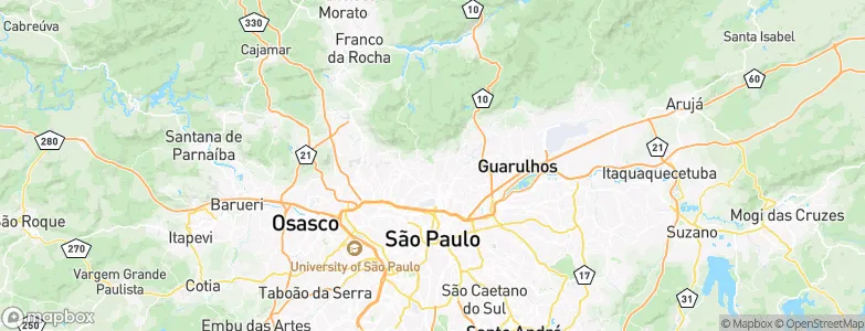 Cantareira, Brazil Map