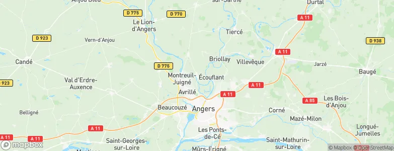 Cantenay-Épinard, France Map