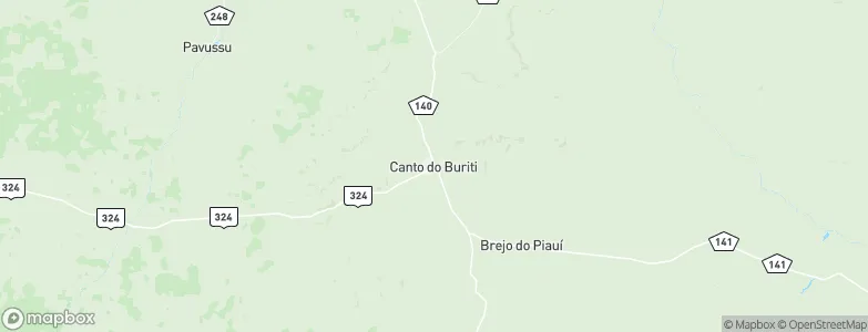 Canto do Buriti, Brazil Map