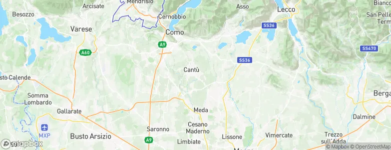 Cantù, Italy Map