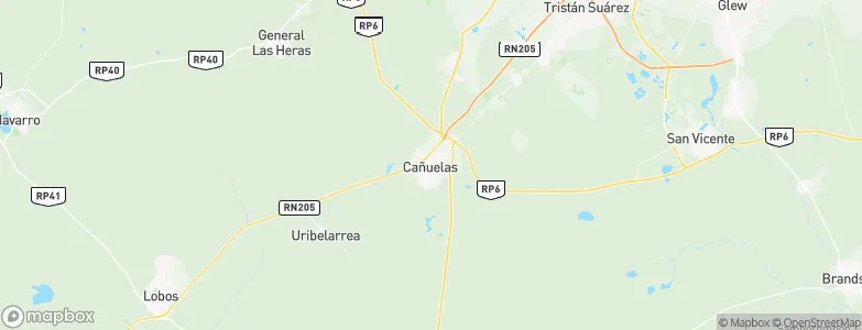 Cañuelas, Argentina Map
