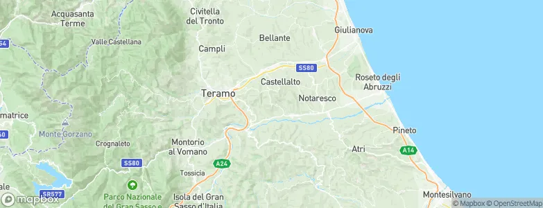 Canzano, Italy Map