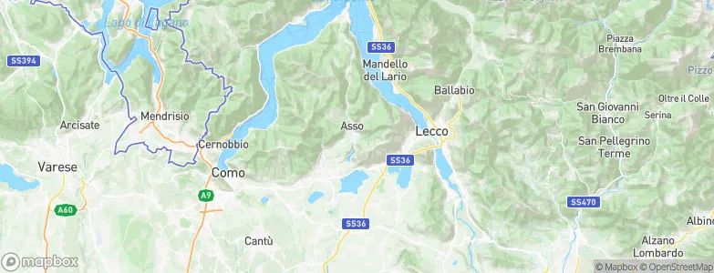 Canzo, Italy Map