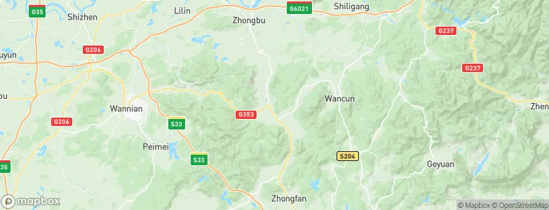 Caoxi, China Map