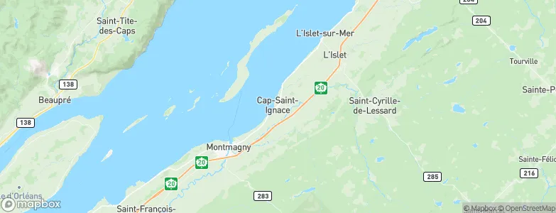 Cap-Saint-Ignace, Canada Map